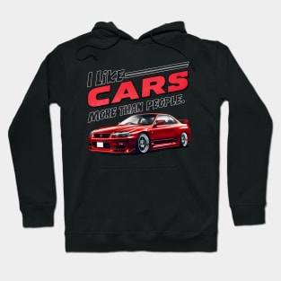 I like cars more than people Humorous Auto Enthusiast tee 2 Hoodie